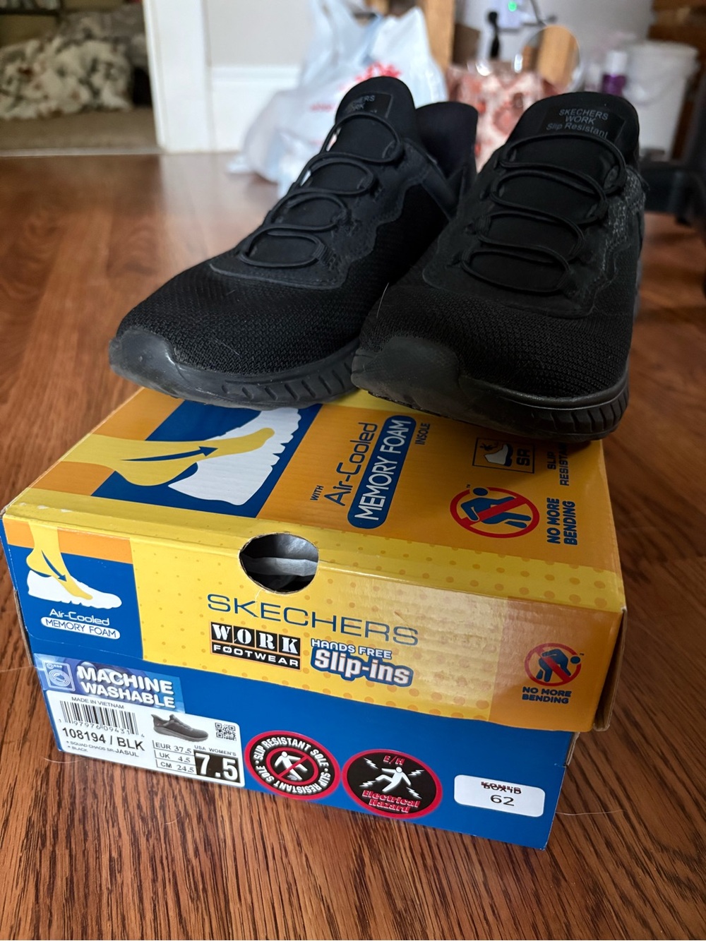Skechers Women’s Black Athletic Slip-On Sneakers